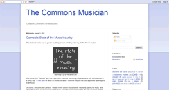 Desktop Screenshot of blog.commonsmusician.org