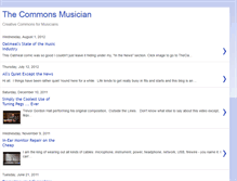 Tablet Screenshot of blog.commonsmusician.org